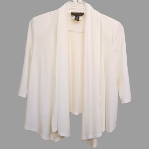 R&M Richards, Lightweight Shrug, ivory sz M NWT - Picture 1 of 4